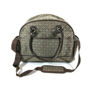 Guess Mocha Brown Satchel Crossbody Large Bag